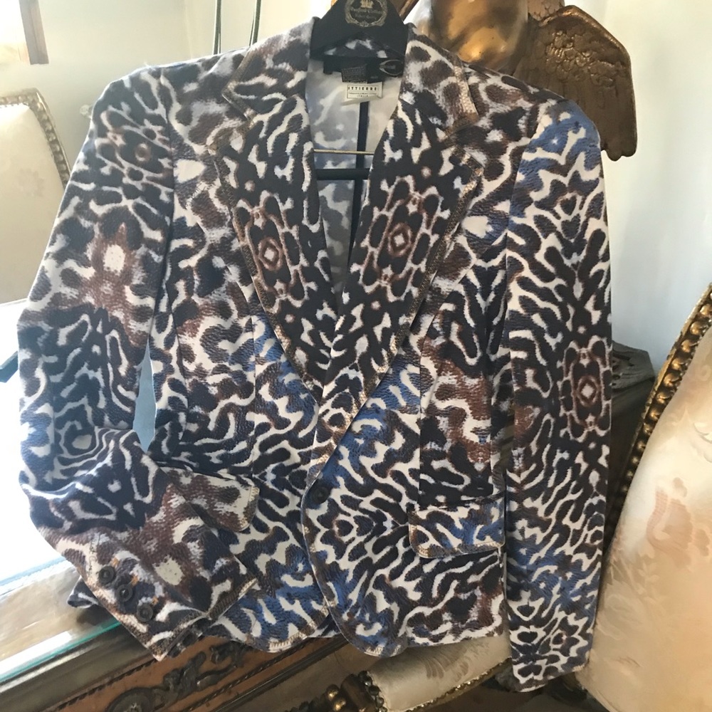 Just Cavalli leopard print blazer 40